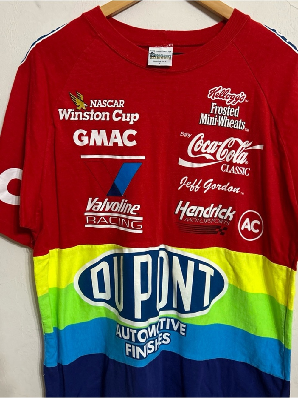 NASCAR VTG 1997 Winston Cup Graphic Tee Men’s L Jeff Gordon Hendrick Racing